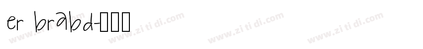 er brabd字体转换